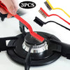 3Pcs Gas Stove Cleaning Brushes Kitchen Range Hood Brush Copper Wire Stainless Steel Nylon Wire Brush Kitchen Cleaning Tools