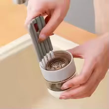 Multifunctional Flexible Gap Brush Cup Cover Groove Nipple Bottle Gap Brush Household Soft Bristles Cleaning Brush Kitchen Tool