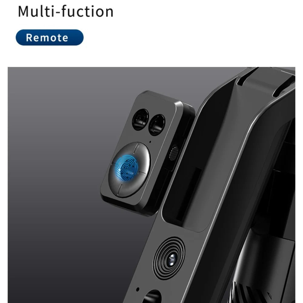 FANGTUOSI 2025 Selfie Stick stabilizer AI facial recognition with fill light Tripod,with Wireless Remote for iPhone Smartphone