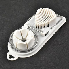 Multifunctional PP Base egg cutter 2-in-1 stainless steel wire pull egg cutter for hanging high-quality kitchen accessory tools